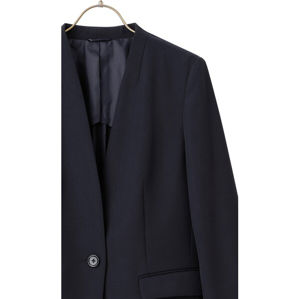 AOYAMA 【洋服の青山】Vカラージャケット レディース スリム 春夏秋冬