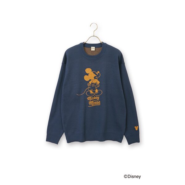 AOYAMA 【洋服の青山】ディズニー セーター 長袖 ミッキー 大人 メンズ