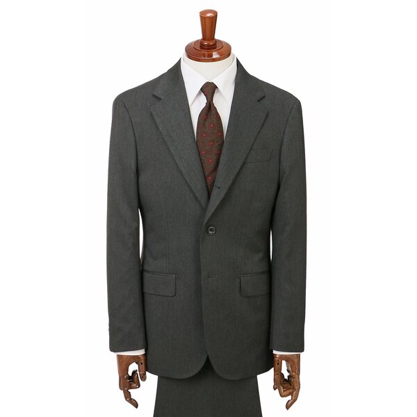 BOGLIOLI セットアップ スーツ グレー ウール 3ボタン サイドベンツ AOYAMA 【洋服の青山】3ボタン段返り スーツ メンズ スリム 秋冬