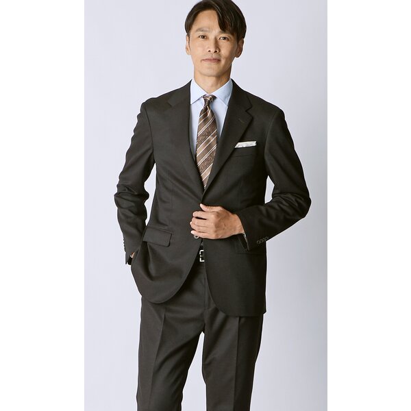 AOYAMA 【洋服の青山】】3ボタン段返り スーツ メンズ スリム 秋冬
