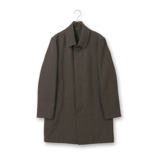 AOYAMA 【洋服の青山】ステンカラーコート メンズ 秋冬用 ブラウン
