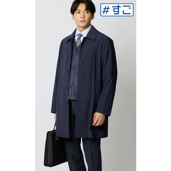AOYAMA 【洋服の青山】3WAY ステンカラーコート ライナー付き メンズ
