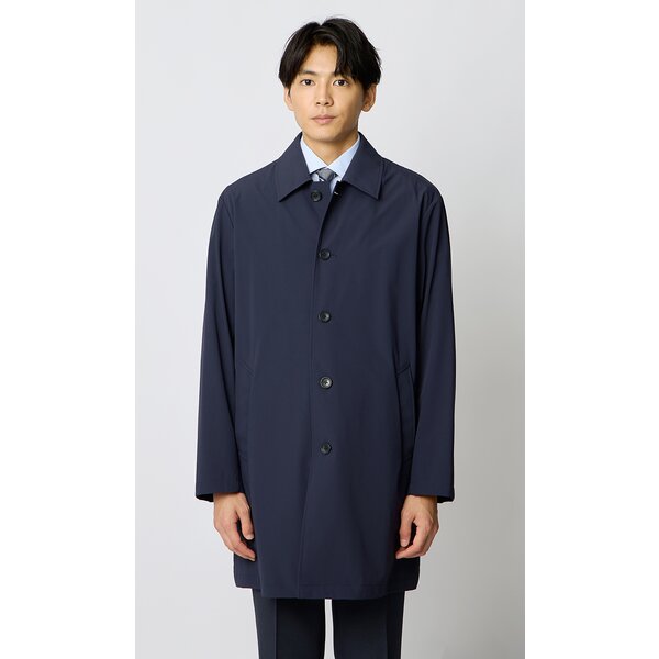 45R ステンカラーコート 3 ストレッチ ネイビー AOYAMA 【洋服の青山】3WAY ステンカラーコート ライナー付き メンズ
