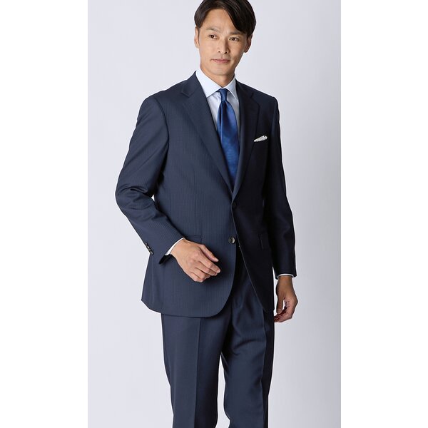 AOYAMA 【洋服の青山】ウール100% プレミアム スーツ メンズ スリム