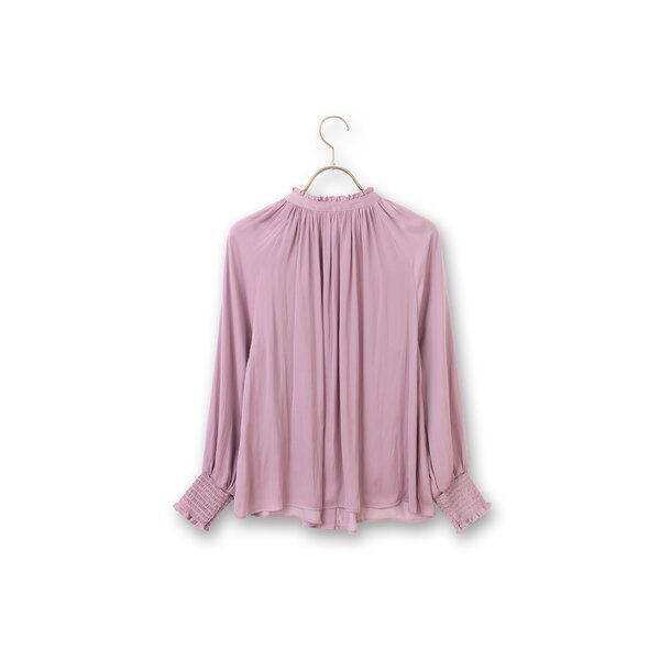 AOYAMA 【洋服の青山】オールシーズン ピンク系 フリル襟ブラウス