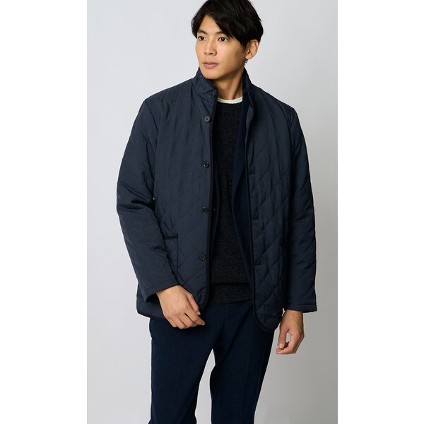 AOYAMA 【洋服の青山】スタンドカラー キルティングコート 中綿 メンズ
