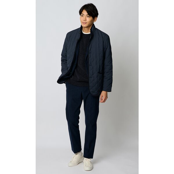 AOYAMA 【洋服の青山】スタンドカラー キルティングコート 中綿 メンズ