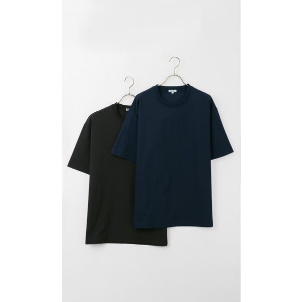 AOYAMA 【洋服の青山】Tシャツ 半袖 メンズ 春夏 ネイビー 紺無地