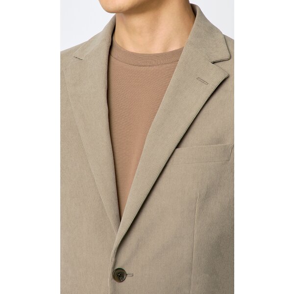 AOYAMA 【洋服の青山】コーデュロイ ジャケット メンズ 秋冬 ベージュ