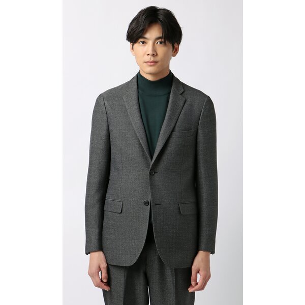 AOYAMA 【洋服の青山】ツイード テーラードジャケット メンズ スリム