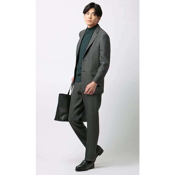 AOYAMA 【洋服の青山】ツイード テーラードジャケット メンズ スリム
