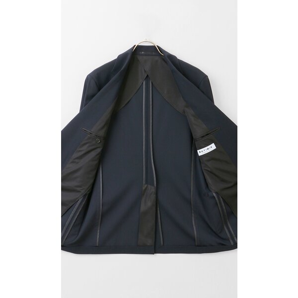AOYAMA 【洋服の青山】縦横ストレッチ 洗える メタルボタンブレザー