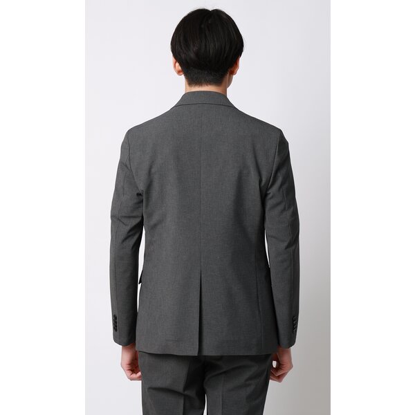 新品オーラリーダークグレー ビジネススーツ スリムフィット AOYAMA 【洋服の青山】乾燥機OK テーラードジャケット メンズ スリム