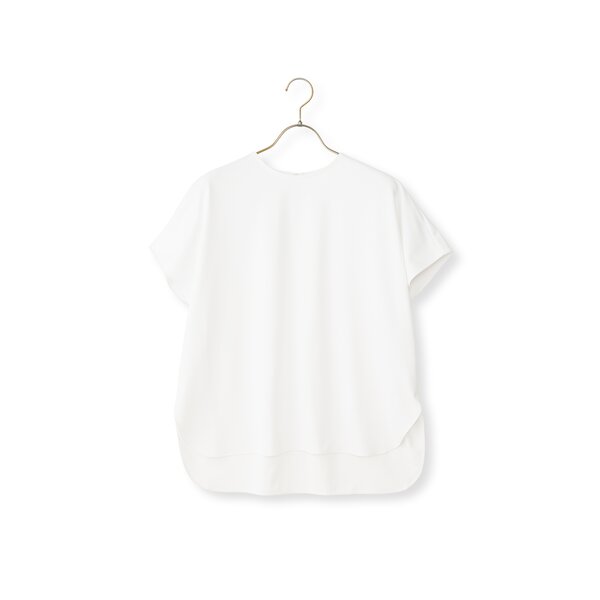 AOYAMA 【洋服の青山】盛夏 ホワイト系 透けないカットソー フレンチ