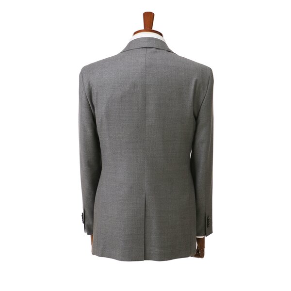 美品★ジユンコシマダ 3Pスーツ　Super140’s 春夏　AB6(815) AOYAMA 【洋服の青山】オールシーズン グレー系 プレミアム