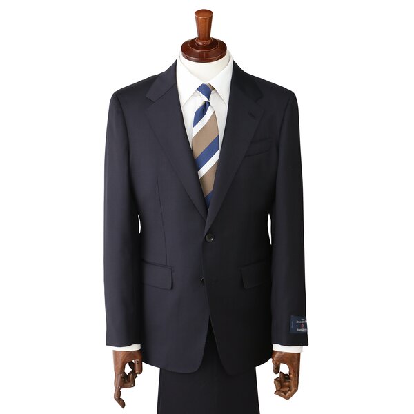 AOYAMA 【洋服の青山】プレミアム ウール シルク スーツ メンズ スリム
