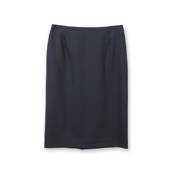 AOYAMA 【洋服の青山】タイトスカート ウール ストレッチ ひざ丈