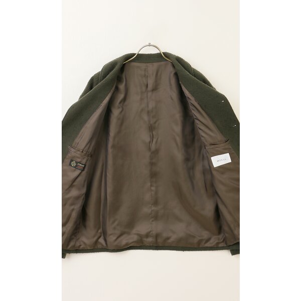 AOYAMA 【洋服の青山】カバーオール ショート丈 メンズ 秋冬 グリーン