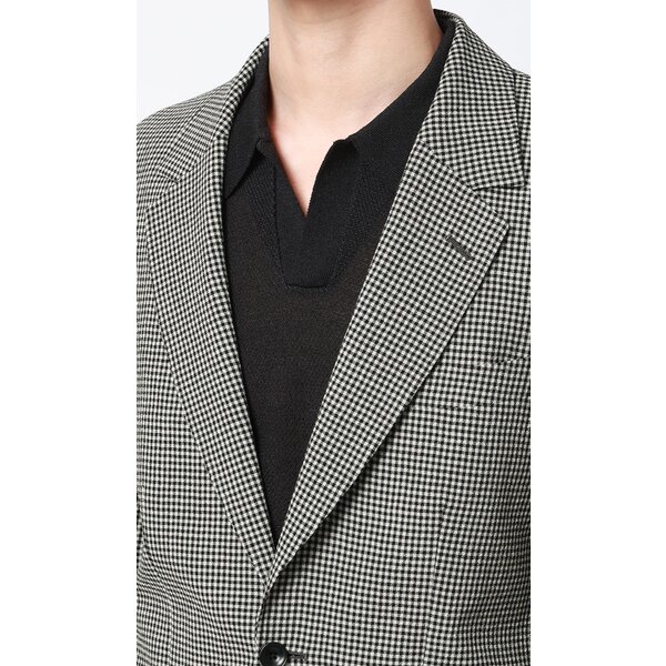 AOYAMA 【洋服の青山】清涼 ジャケット メンズ 春夏 ブラック 黒