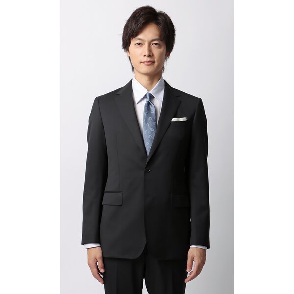 AOYAMA 【洋服の青山】オールシーズン ブラック系 スタイリッシュ