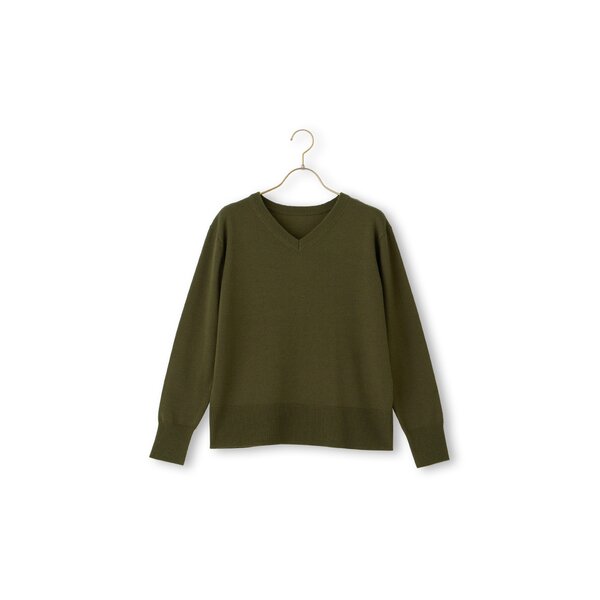 AOYAMA 【洋服の青山】洗える 毛玉になりにくい ニット 長袖