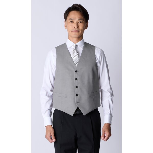 AOYAMA 【洋服の青山】リバーシブル ベスト ジレ メンズ 春夏秋冬
