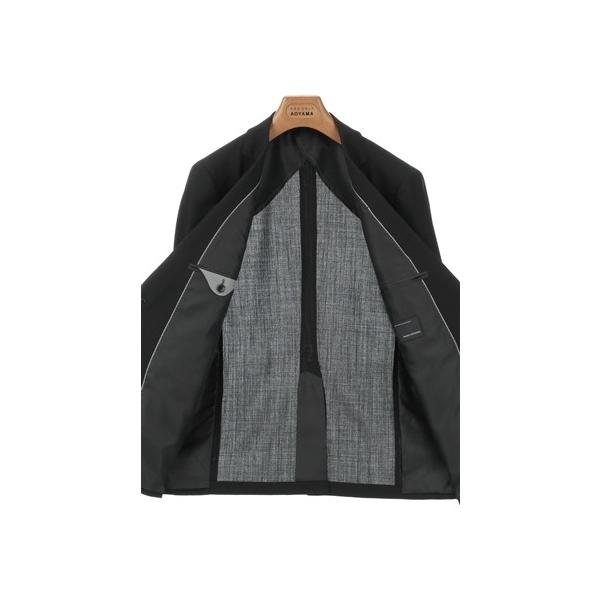 AOYAMA 【洋服の青山】盛夏用 ブラック系 シングルスタイリッシュ