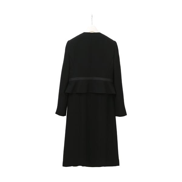 AOYAMA 【洋服の青山】オールシーズン用 ブラック系 ノーカラー