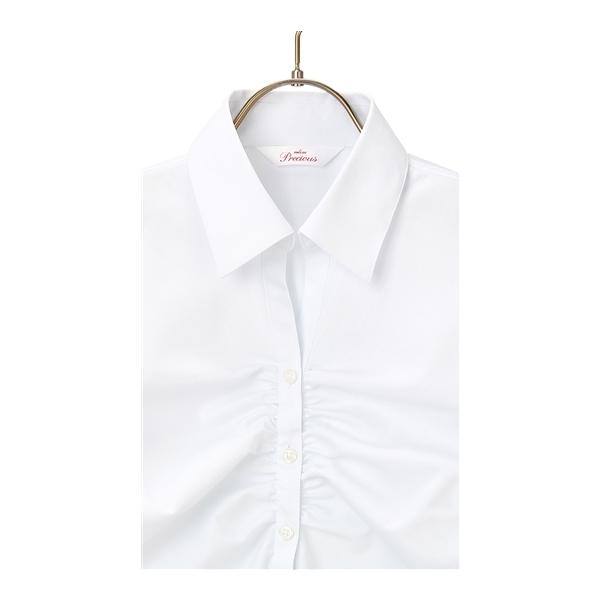 AOYAMA 【洋服の青山】透けにくい ブラウス 長袖 レディース オール
