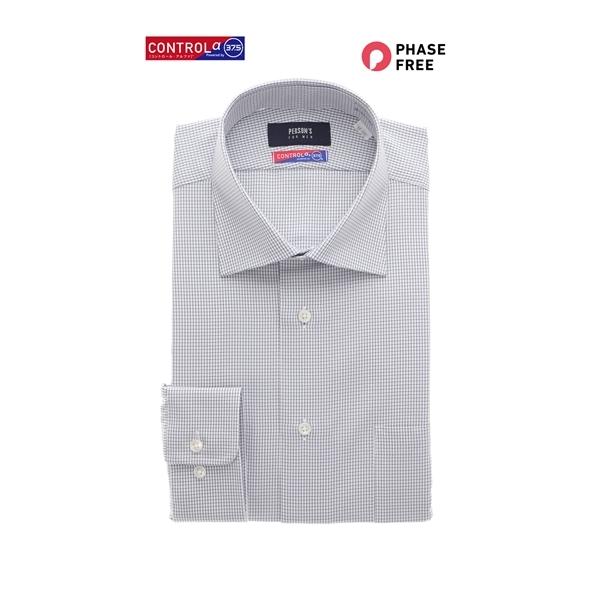 AOYAMA 【洋服の青山】 オールシーズン用 ブルー系 ワイドカラー