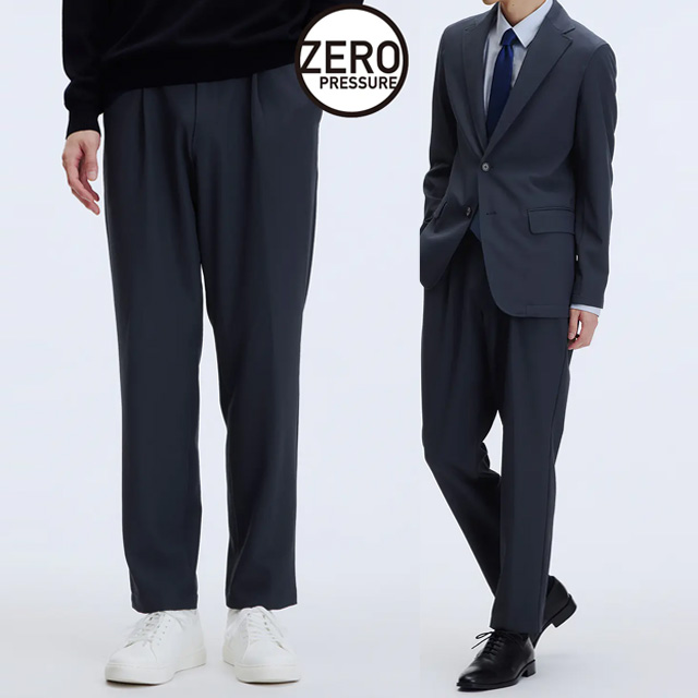 AOYAMA 【洋服の青山】裾上げ済み 動けるスーツ スラックス メンズ