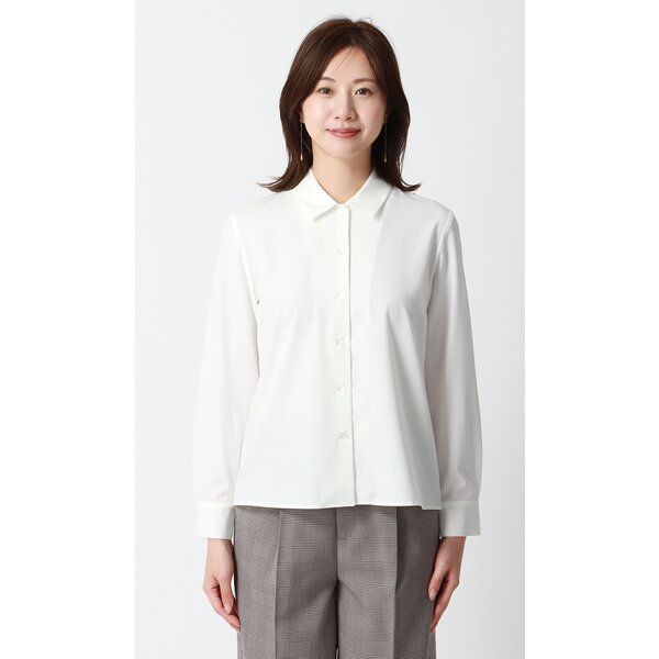 AOYAMA 【洋服の青山】みんなのブラウス 2wayストレッチ ブラウス 長袖