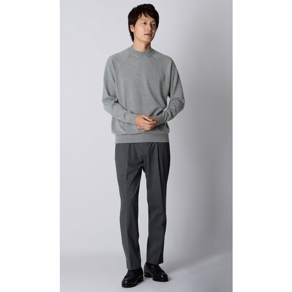 AOYAMA 【洋服の青山】モックネック ニット 長袖 メンズ 秋冬 春夏