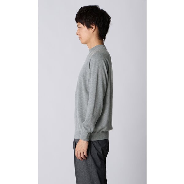 AOYAMA 【洋服の青山】モックネック ニット 長袖 メンズ 秋冬 春夏