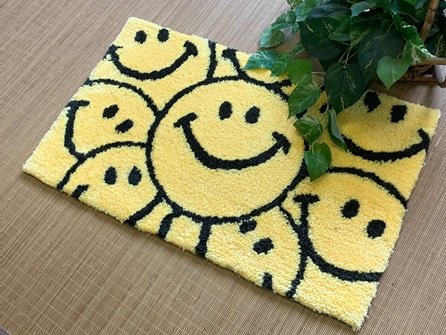 シャギースマイル 玄関マット 55x85cm イエロー ブルー かわいい おしゃれ 室内マット ラグマット シャギー 寝具 インテリア専門店アーチェ 通販 Yahoo ショッピング