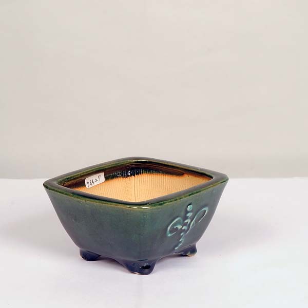 現代小鉢：平安虹泉 正方鉢 11.0cm【現】*資材 : 遊恵盆栽 Yahoo!店