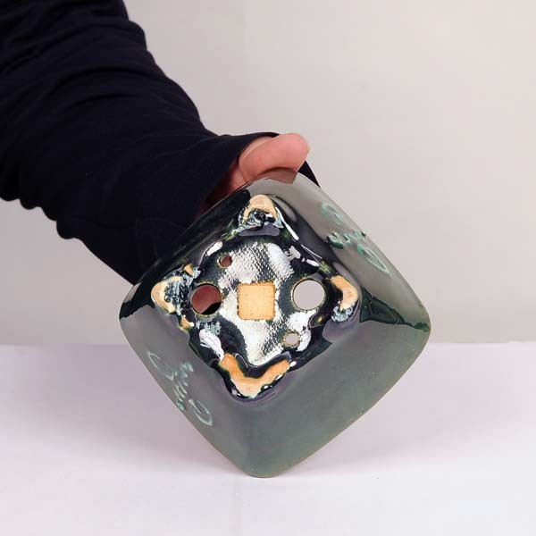 現代小鉢：平安虹泉 正方鉢 11.0cm【現】*資材 : 遊恵盆栽 Yahoo!店