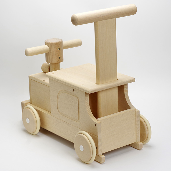 日本製 手押し車 赤ちゃん 音の出るおもちゃ 木製 乗れる 木の