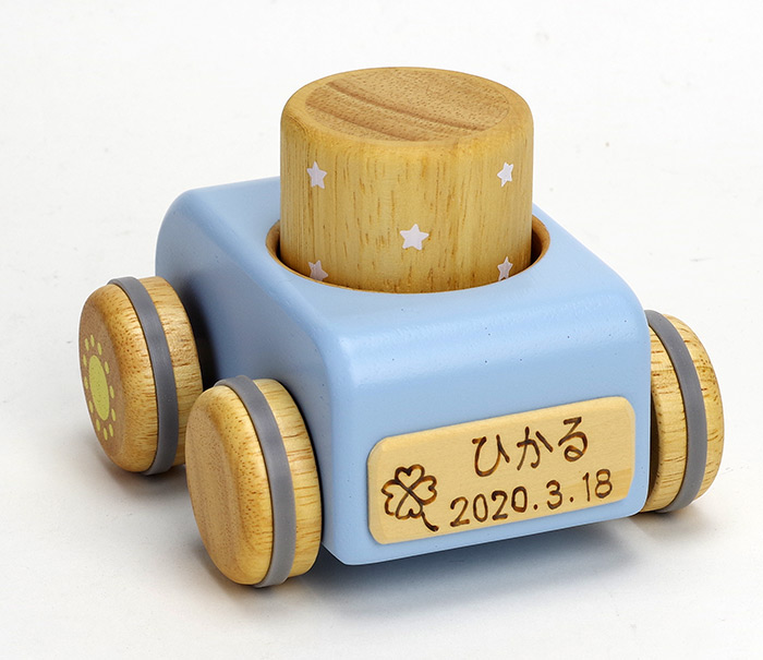 NICHIGAN（ニチガン） 音の出る積み木 ハンドカー 木のおもちゃ 1.5歳