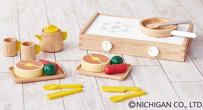 NICHIGAN（ニチガン） おままごとセット木製 ままごと 木のおもちゃ 3