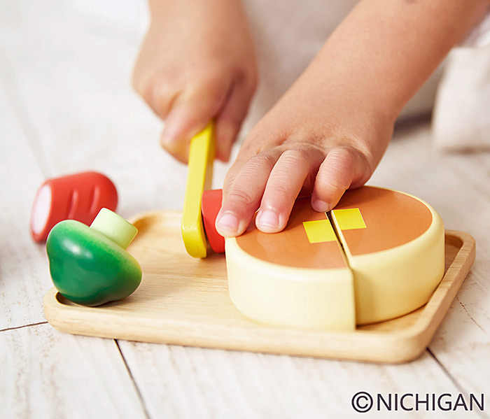 NICHIGAN（ニチガン） おままごとセット 木製 ままごと 木のおもちゃ 3