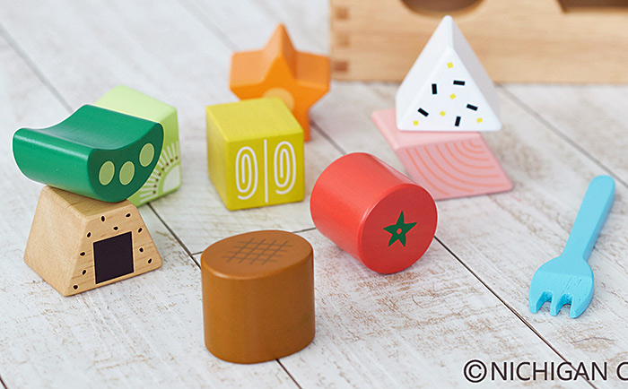 NICHIGAN（ニチガン） 型はめパズル 木製 ままごと パズル 木の