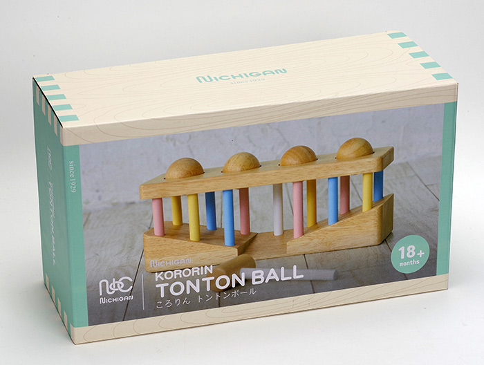 NICHIGAN（ニチガン） 木のおもちゃ スロープ 球落とし スロープトイ
