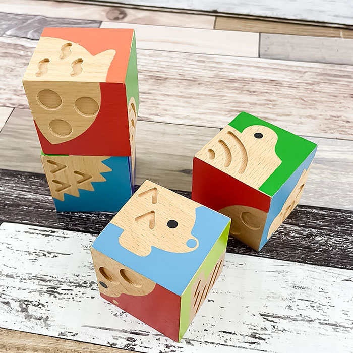 DJECO 絵合わせパズル 知育玩具 2歳 木のおもちゃ 積木 つみき
