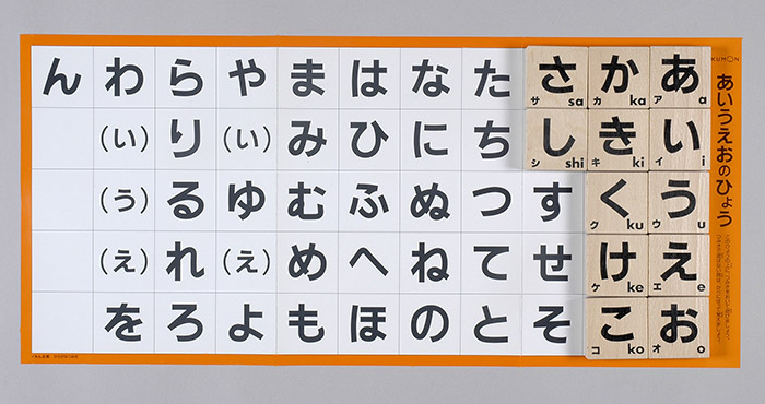 くもん出版 日本製 くもん ひらがな積み木 あいうえお 知育玩具