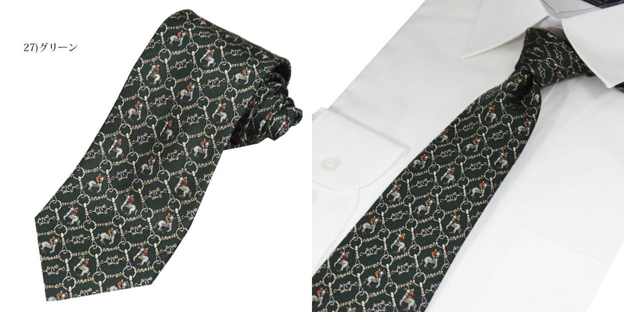 希少！50's〜ウエスタン馬柄のネクタイラックアンティークUSAヴィンテージ雑貨 DAVINCI（ダヴィンチ） ネクタイ ブランド 馬 乗馬 競馬 干支 仕事