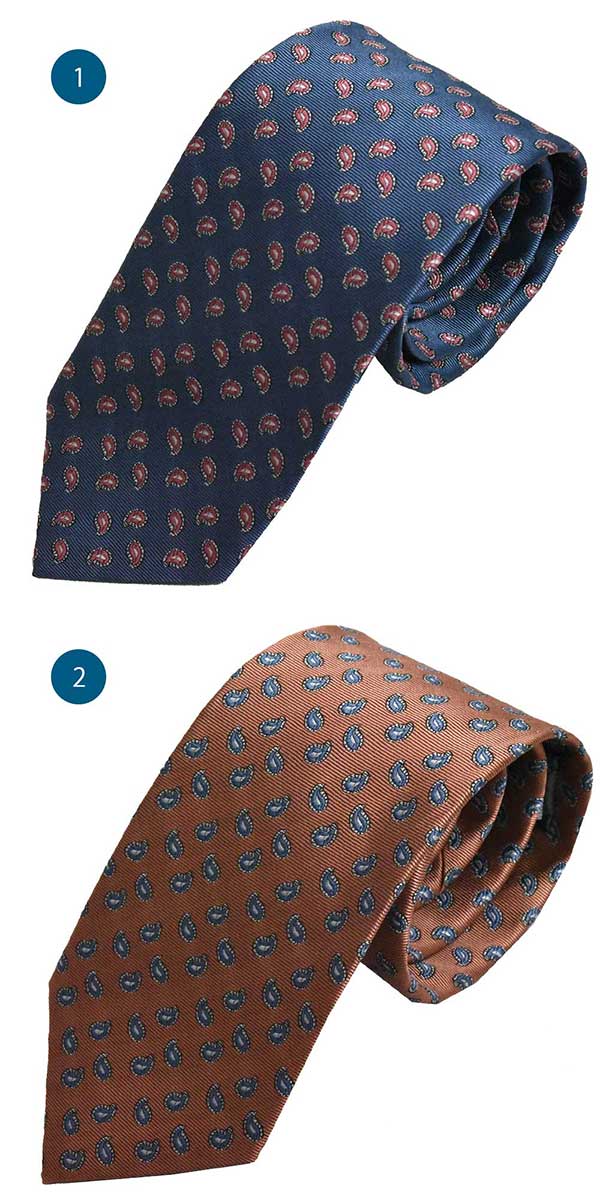 ネクタイ/ペーズリ/シルク/日本製