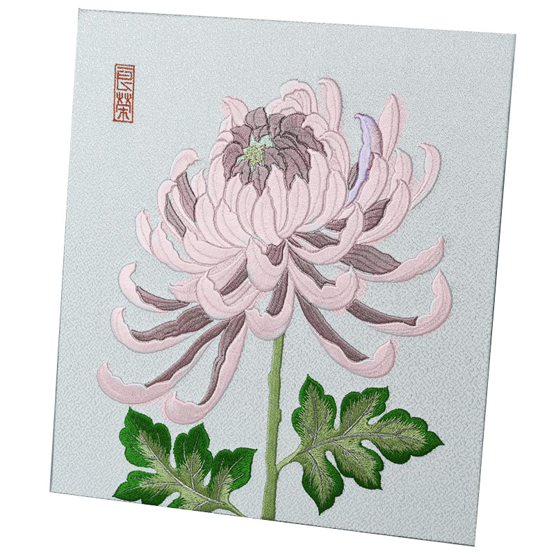 インテリア 刺繍 京都 色紙 和 花 四季 プレゼント 母の日 誕生日 新築