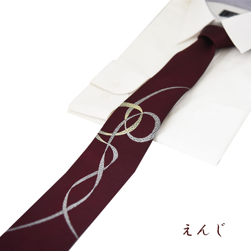 ネクタイ 西陣織 高級 手縫い リボン 糸 シルク100％ 日本製 伝統工芸