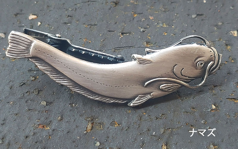 ネクタイピン/タイバー/シルバー/ゴールド/日本製/魚/さかな/漁師/板前